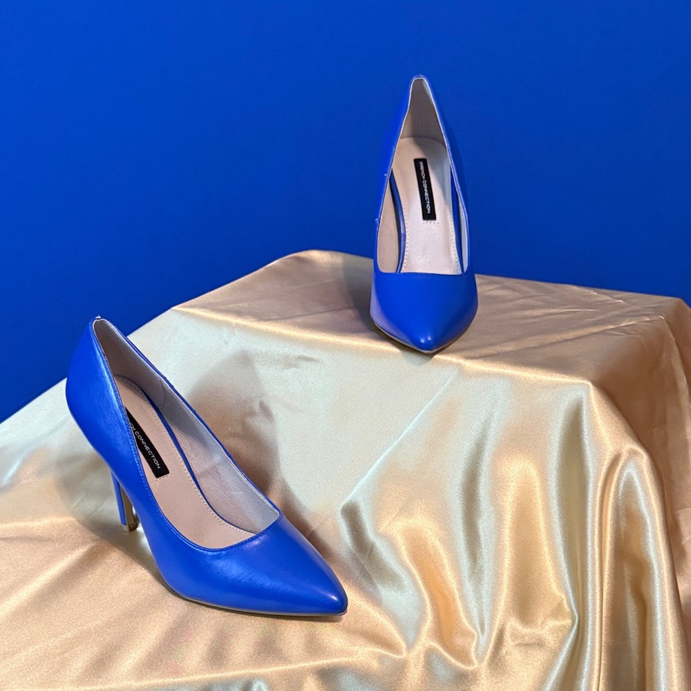 French Connection Vibrant Blue Heels